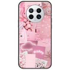 Aesthetic Pink Huawei Mate 50 Pro Black TPU (Μαύρη Σιλικόνη)