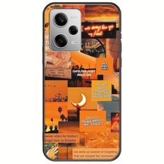 Aesthetic Orange Xiaomi Redmi Note 12 Pro Plus 5G Black TPU (Μαύρη Σιλικόνη)