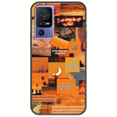 Aesthetic Orange TCL 40 SE Black TPU (Μαύρη Σιλικόνη)