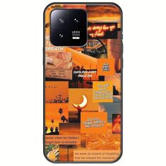Aesthetic Orange Xiaomi 13 5G Black TPU (Μαύρη Σιλικόνη)