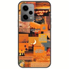 Aesthetic Orange Xiaomi Poco X5 5G Black TPU (Μαύρη Σιλικόνη)