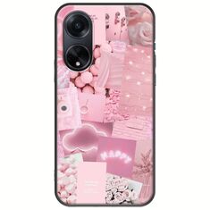 Aesthetic Pink Oppo A98 5G Black TPU (Μαύρη Σιλικόνη)