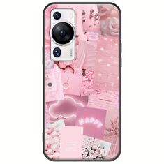 Aesthetic Pink Huawei P60 Black TPU (Μαύρη Σιλικόνη)