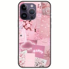 Aesthetic Pink iPhone 15 Pro Black TPU (Μαύρη Σιλικόνη)