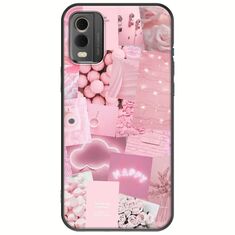 Aesthetic Pink Nokia C32 Black TPU (Μαύρη Σιλικόνη)