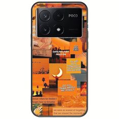 Aesthetic Orange Xiaomi Poco X6 Pro 5G Black TPU (Μαύρη Σιλικόνη)