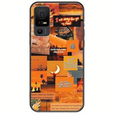 Aesthetic Orange TCL 40 NXTPAPER 5G Black TPU (Μαύρη Σιλικόνη)