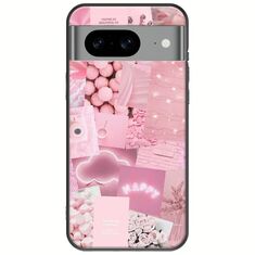 Aesthetic Pink Google Pixel 8a 5G Black TPU (Μαύρη Σιλικόνη)