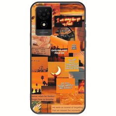Aesthetic Orange TCL 501 Black TPU (Μαύρη Σιλικόνη)