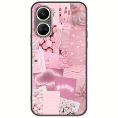 Aesthetic Pink Huawei Nova 10 SE Black TPU (Μαύρη Σιλικόνη)