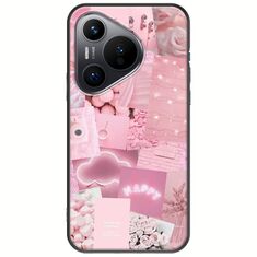 Aesthetic Pink Huawei Pura 70 Black TPU (Μαύρη Σιλικόνη)