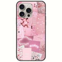 Aesthetic Pink iPhone 16 Pro Black TPU (Μαύρη Σιλικόνη)