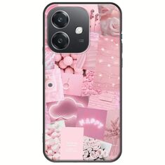 Aesthetic Pink Oppo A40 Black TPU (Μαύρη Σιλικόνη)