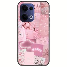 Aesthetic Pink Oppo Reno 13 5G Black TPU (Μαύρη Σιλικόνη)