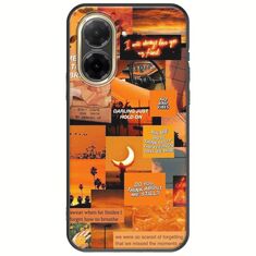 Aesthetic Orange Xiaomi Redmi A5 4G Black TPU (Μαύρη Σιλικόνη)