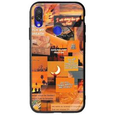 Aesthetic Orange Xiaomi Redmi Note 7 Groove TPU (Tempered Glass και TPU)