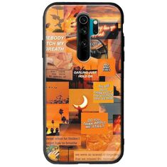 Aesthetic Orange Xiaomi Redmi Note 8 Pro Groove TPU (Tempered Glass και TPU)