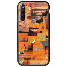 Aesthetic Orange Xiaomi Redmi Note 8T Groove TPU (Tempered Glass και TPU)