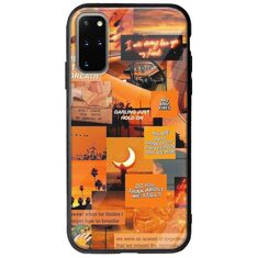 Aesthetic Orange Samsung Galaxy S20 Plus Groove TPU (Tempered Glass και TPU)