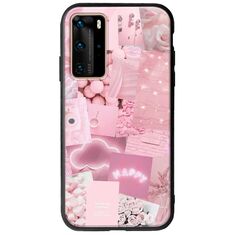Aesthetic Pink Huawei P40 Pro Groove TPU (Tempered Glass και TPU)