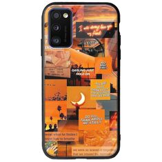 Aesthetic Orange Samsung Galaxy A41 Groove TPU (Tempered Glass και TPU)