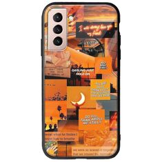 Aesthetic Orange Samsung Galaxy S21 Groove TPU (Tempered Glass και TPU)