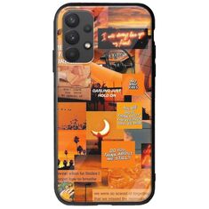 Aesthetic Orange Samsung Galaxy A32 4G Groove TPU (Tempered Glass και TPU)