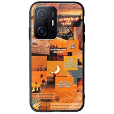 Aesthetic Orange Xiaomi 11T / 11T Pro Groove TPU (Tempered Glass και TPU)