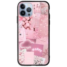 Aesthetic Pink iPhone 12 Pro Groove TPU (Tempered Glass και TPU)