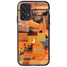 Aesthetic Orange Samsung Galaxy A13 4G Groove TPU (Tempered Glass και TPU)