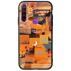 Aesthetic Orange Xiaomi Redmi Note 8 2021 Groove TPU (Tempered Glass και TPU)