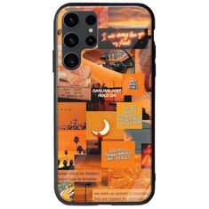 Aesthetic Orange Samsung Galaxy S23 Ultra 5G Groove TPU (Tempered Glass και TPU)