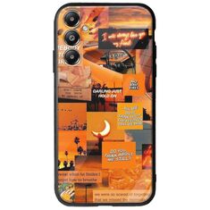 Aesthetic Orange Samsung Galaxy A05s Groove TPU (Tempered Glass και TPU)
