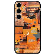 Aesthetic Orange Samsung Galaxy A55 5G Groove TPU (Tempered Glass και TPU)