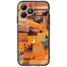 Aesthetic Orange Realme Note 50 Groove TPU (Tempered Glass και TPU)