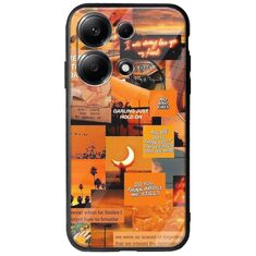 Aesthetic Orange Xiaomi Poco M6 Pro 4G Groove TPU (Tempered Glass και TPU)