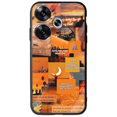 Aesthetic Orange Xiaomi Poco F6 5G Groove TPU (Tempered Glass και TPU)