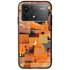 Aesthetic Orange Xiaomi Poco F6 Pro 5G Groove TPU (Tempered Glass και TPU)