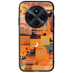 Aesthetic Orange Xiaomi Poco C75 4G Groove TPU (Tempered Glass και TPU)