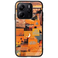 Aesthetic Orange Xiaomi Redmi Note 14 5G Groove TPU (Tempered Glass και TPU)