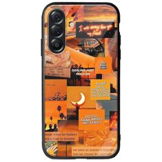 Aesthetic Orange Samsung Galaxy A56 5G Groove TPU (Tempered Glass και TPU)