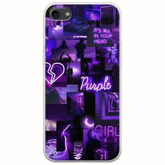 Aesthetic Purple iPhone 7 Flexible TPU (Διάφανη Σιλικόνη)