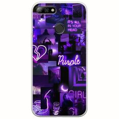 Aesthetic Purple Huawei P Smart Flexible TPU (Διάφανη Σιλικόνη)