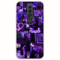 Aesthetic Purple Huawei Mate 20 Lite Flexible TPU (Διάφανη Σιλικόνη)
