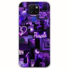 Aesthetic Purple Huawei Mate 20 Flexible TPU (Διάφανη Σιλικόνη)