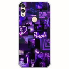 Aesthetic Purple Huawei Honor 8X Flexible TPU (Διάφανη Σιλικόνη)