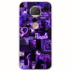 Aesthetic Purple Motorola Moto G5S Flexible TPU (Διάφανη Σιλικόνη)