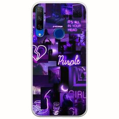 Aesthetic Purple Huawei Honor 20 Lite Flexible TPU (Διάφανη Σιλικόνη)