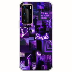 Aesthetic Purple Huawei P40 Pro Flexible TPU (Διάφανη Σιλικόνη)