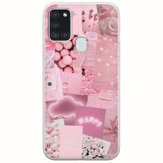 Aesthetic Pink Samsung Galaxy A21s Flexible TPU (Διάφανη Σιλικόνη)